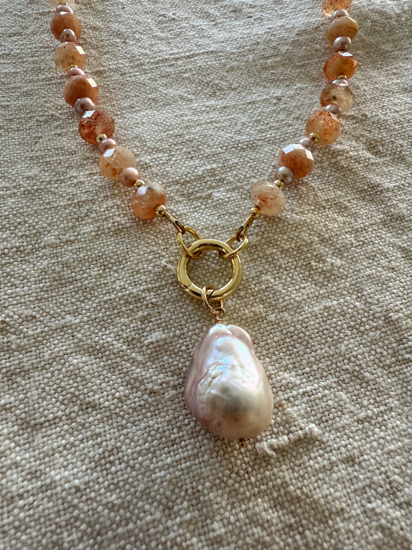 Sunshell Beaded Necklace