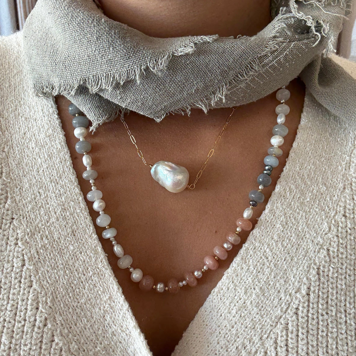 Baroque Pearl Necklace