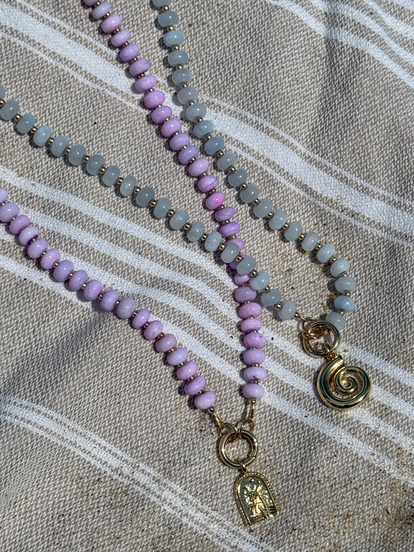 Lavender Sands Beaded Necklace