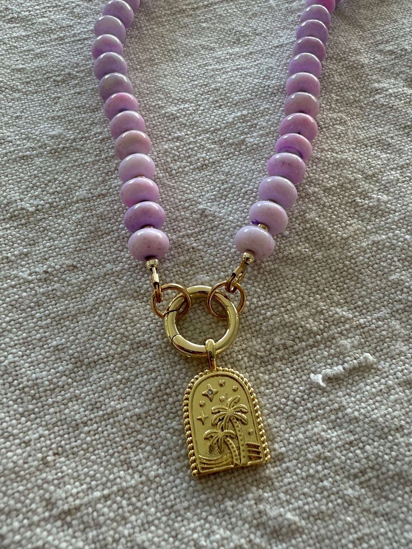 Lavender Sands Beaded Necklace