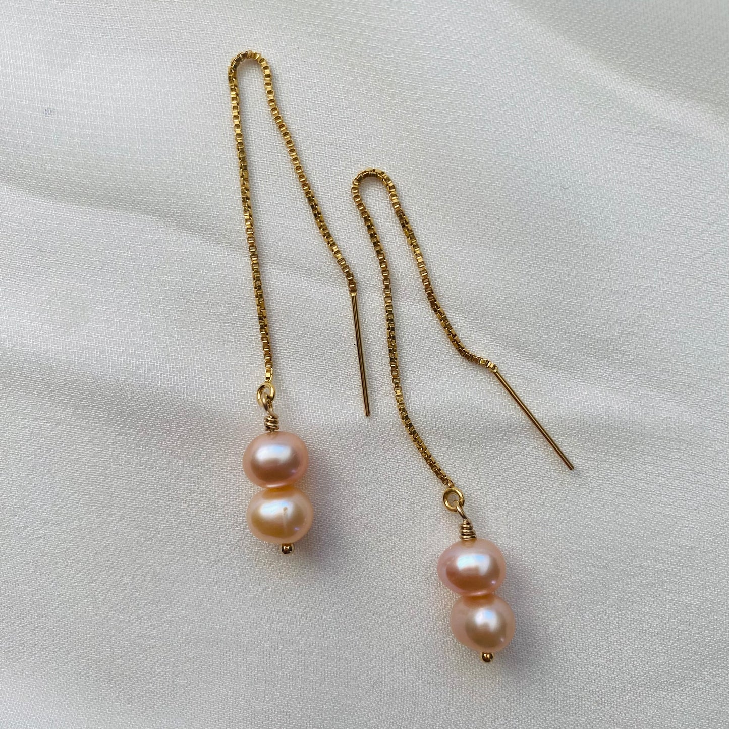 Pearl Threader Earrings