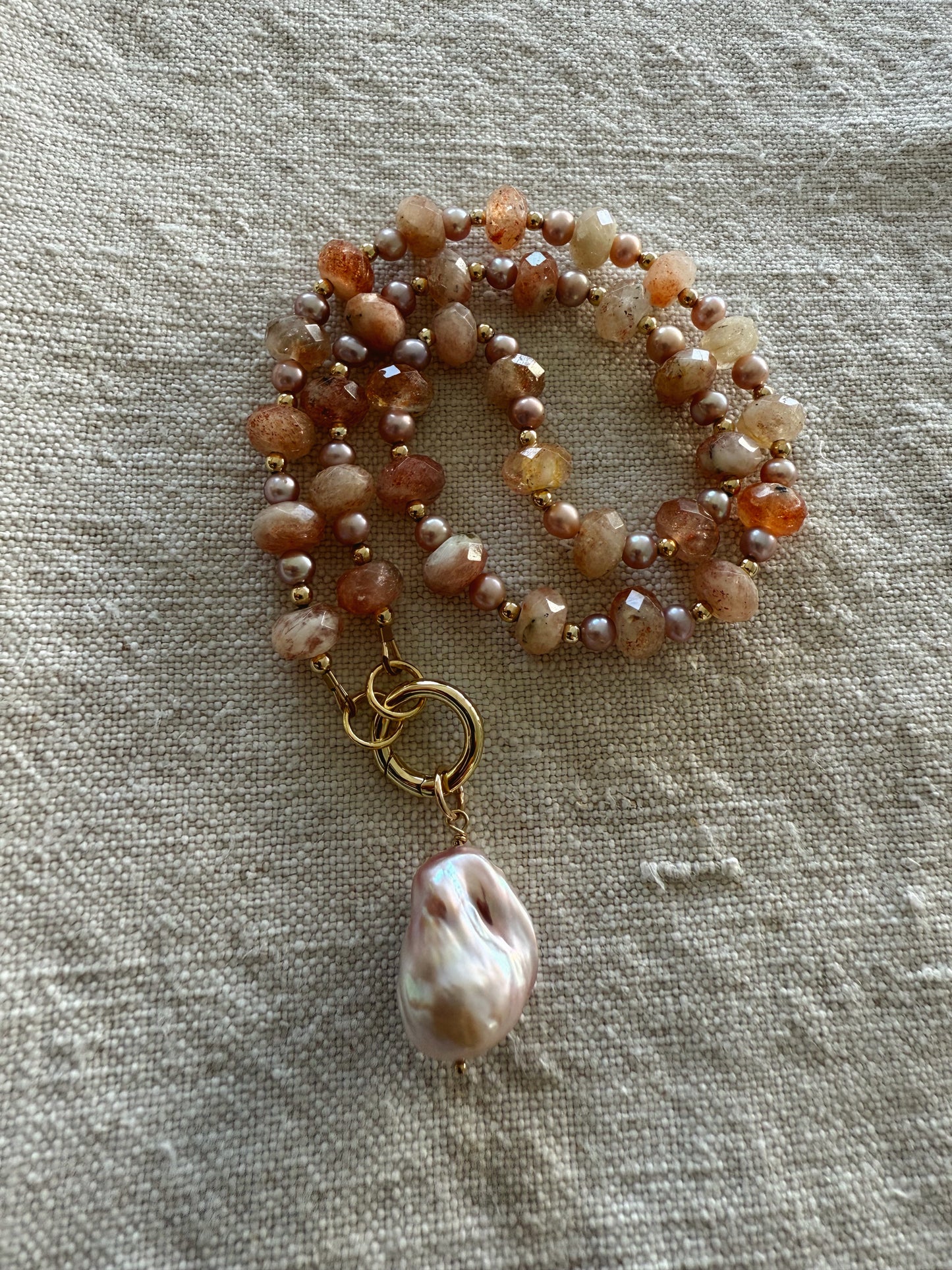 Sunshell Beaded Necklace
