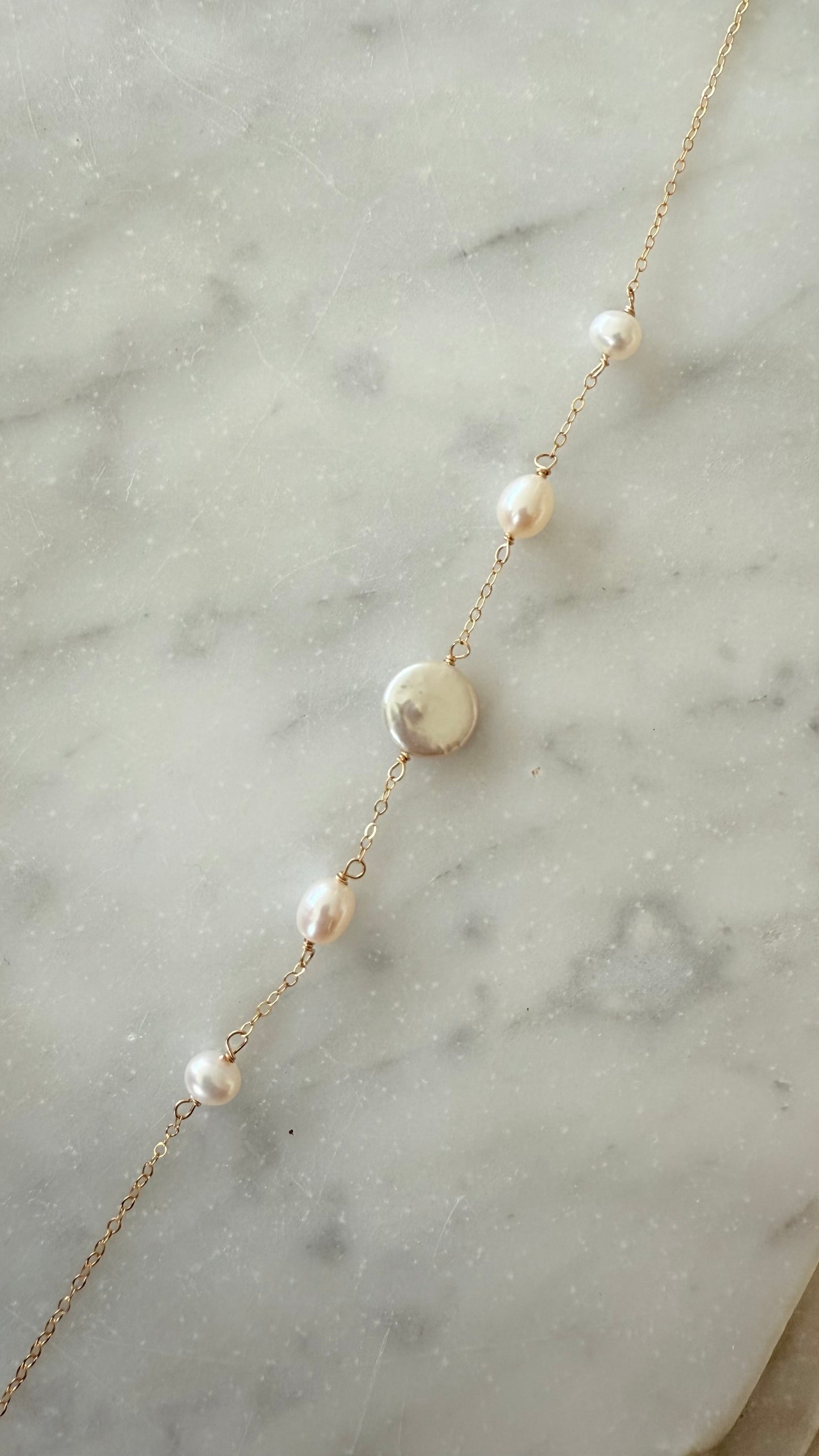 Salt & Coin Pearl Necklace