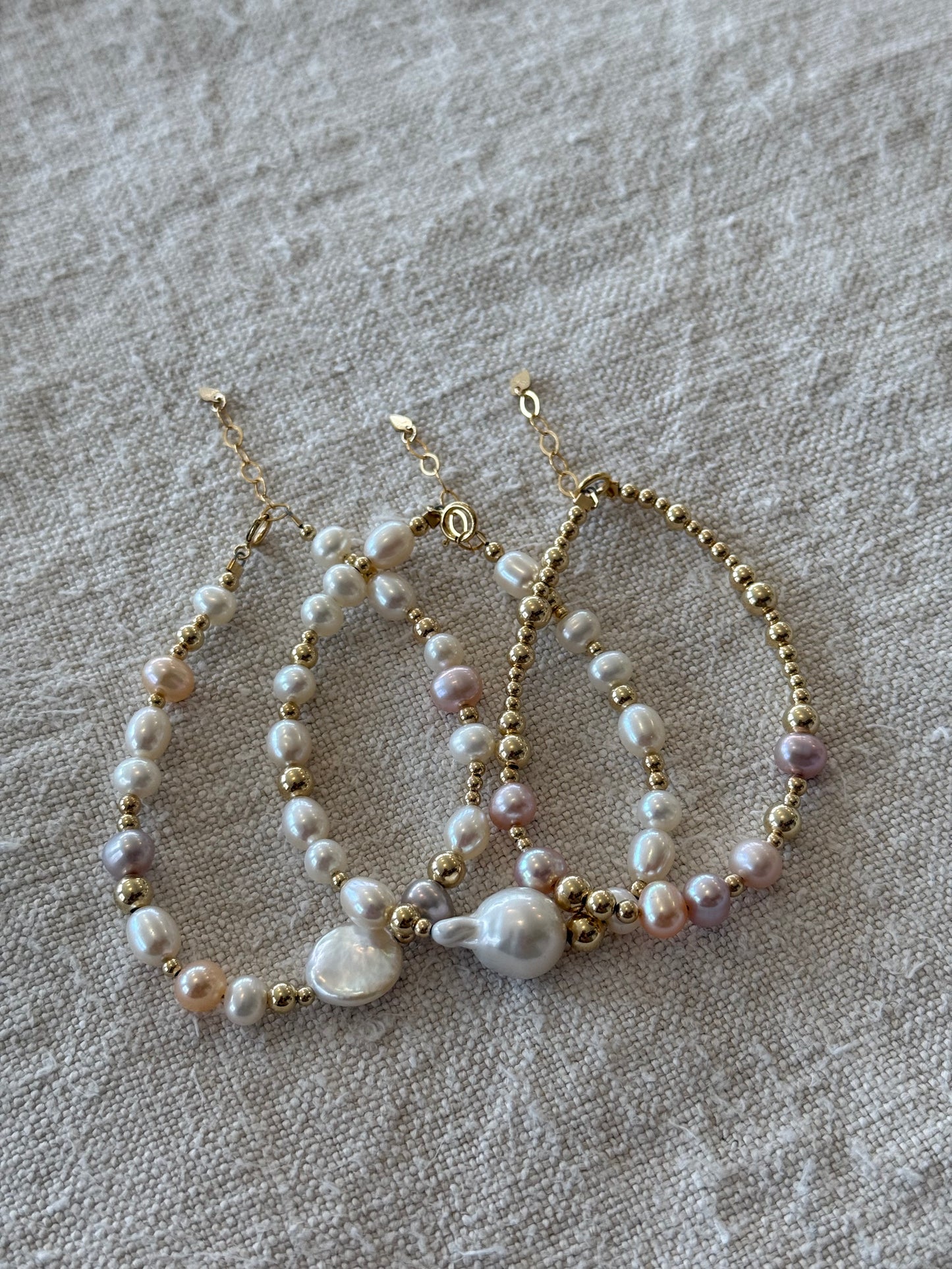 Blush Mermaid Pearl Bracelet