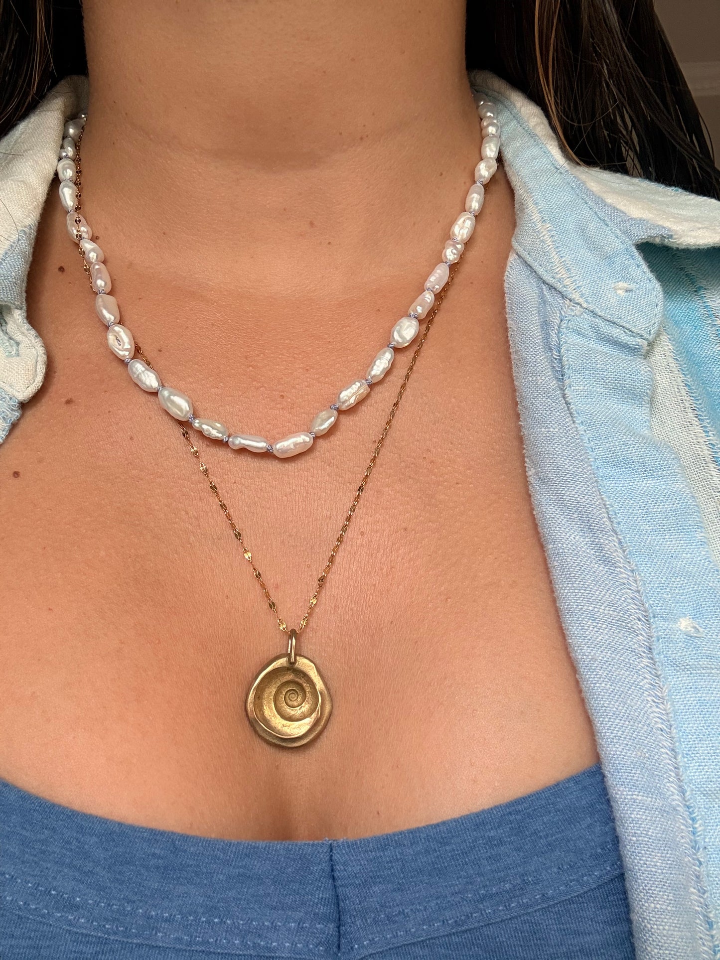 Silk-Knotted Keishi Pearl Strand