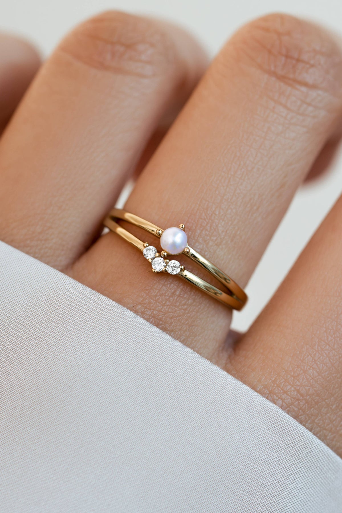 Pearl Ring Set