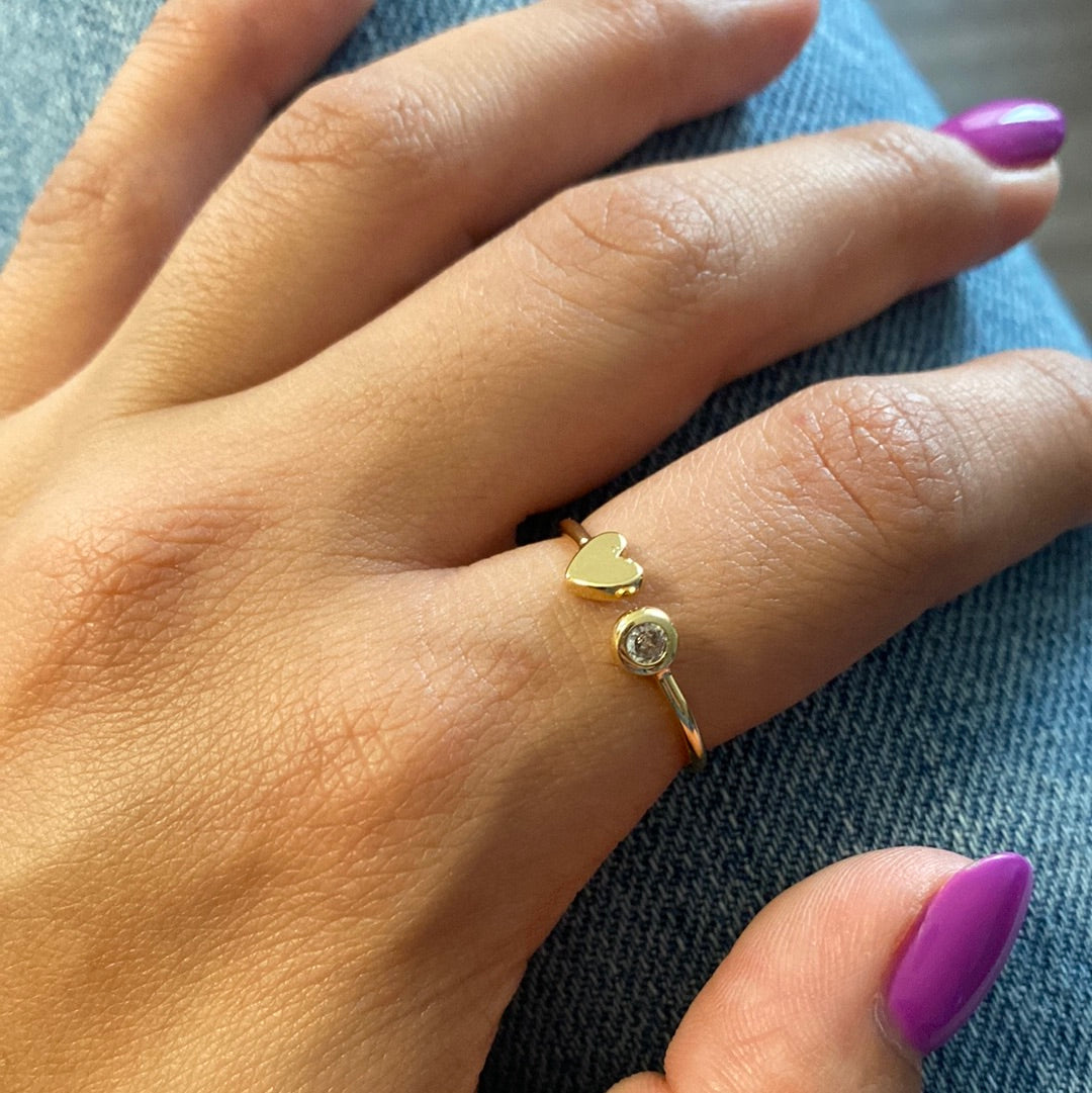 Sparkle Heart Ring