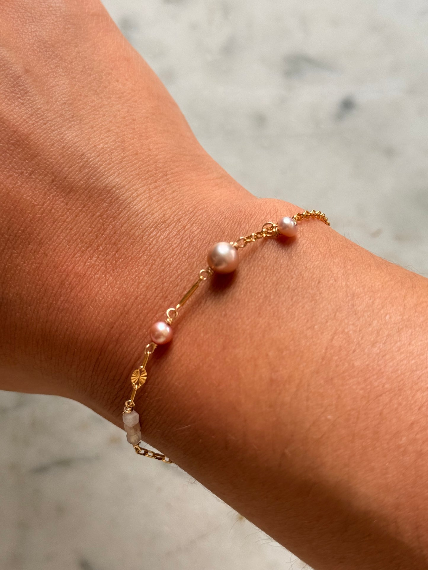 Blush Horizontal Bracelet