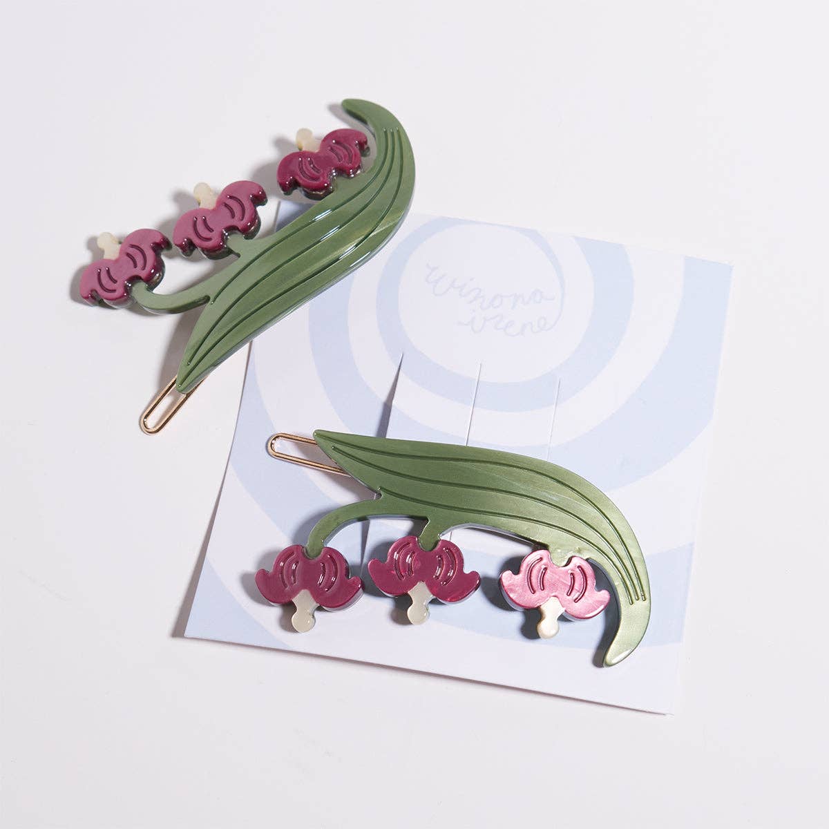 Bleeding Heart Hair Barrette