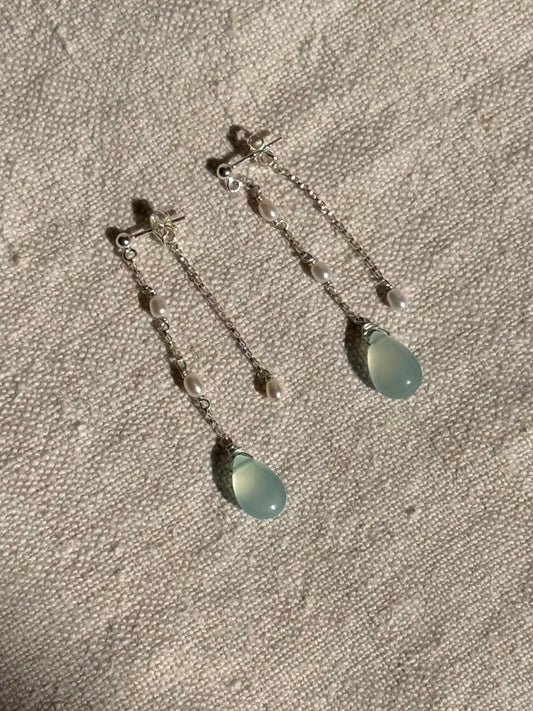 Tidal Glass Drop Earrings