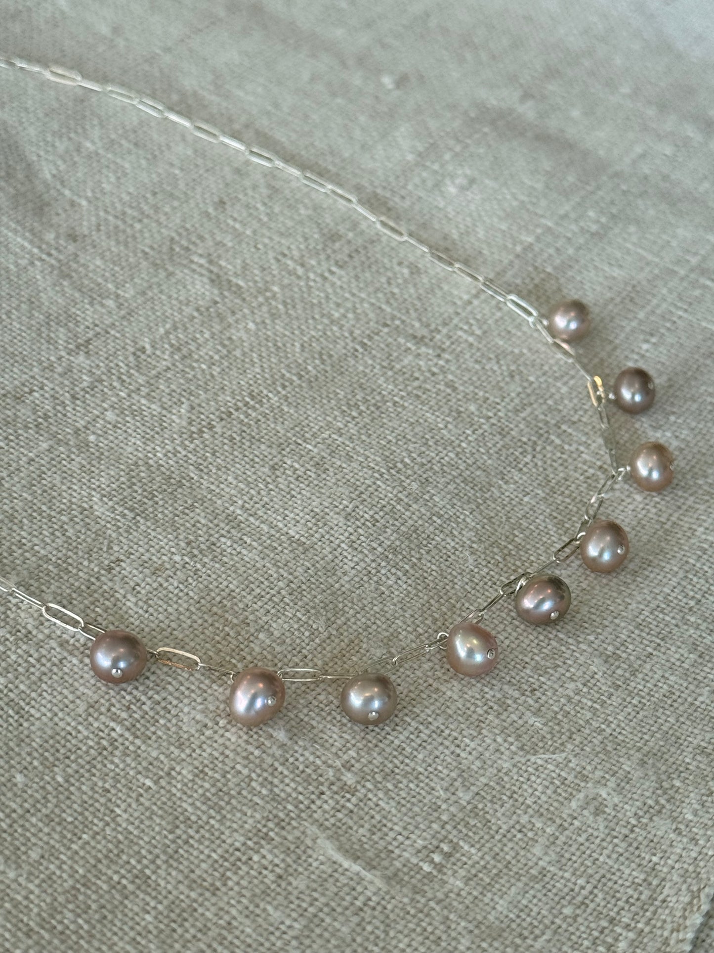 Moonblush Pearl Necklace