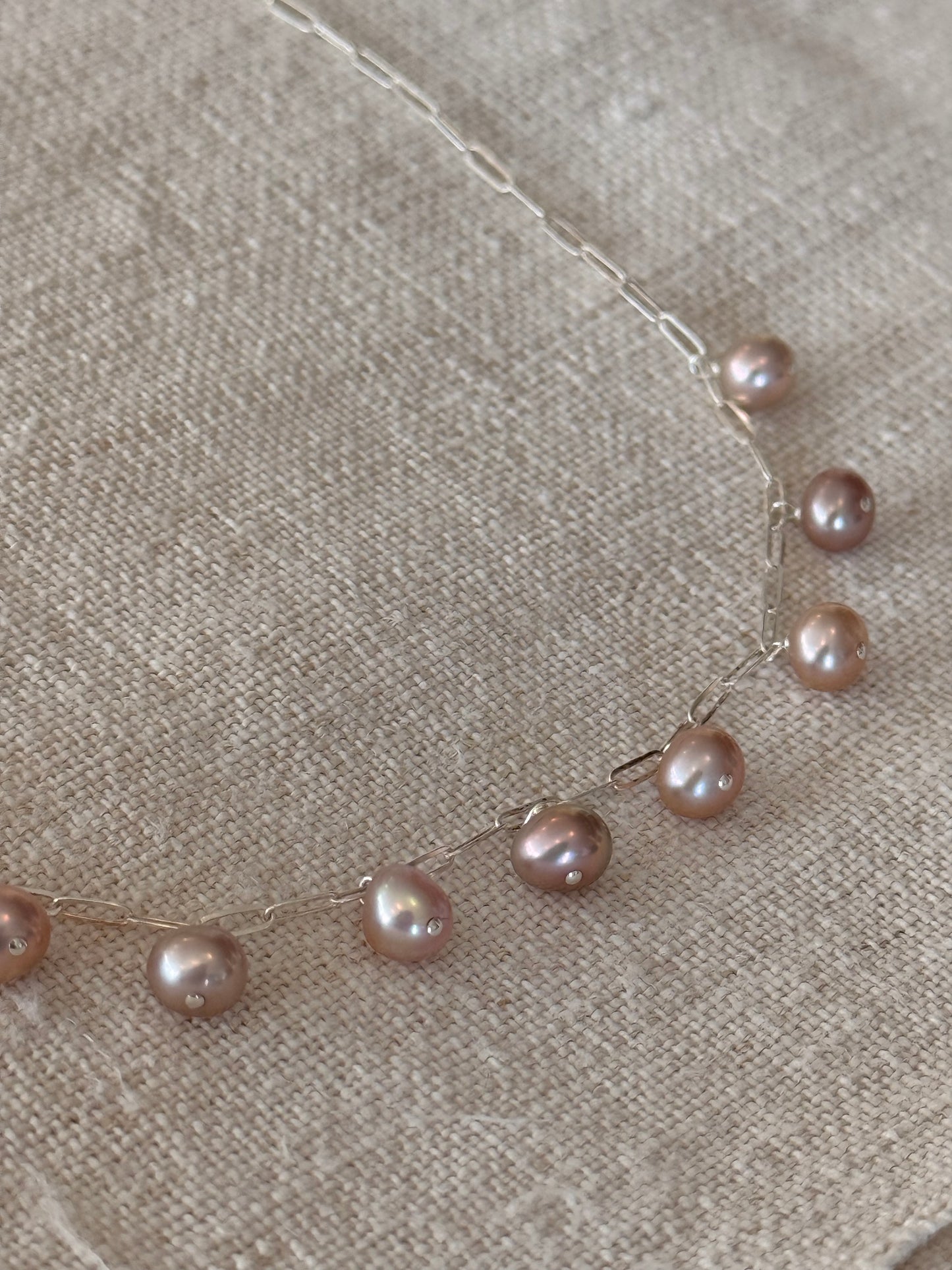 Moonblush Pearl Necklace