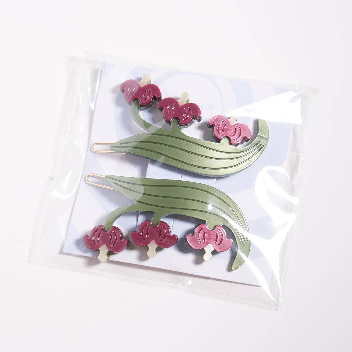 Bleeding Heart Hair Barrette