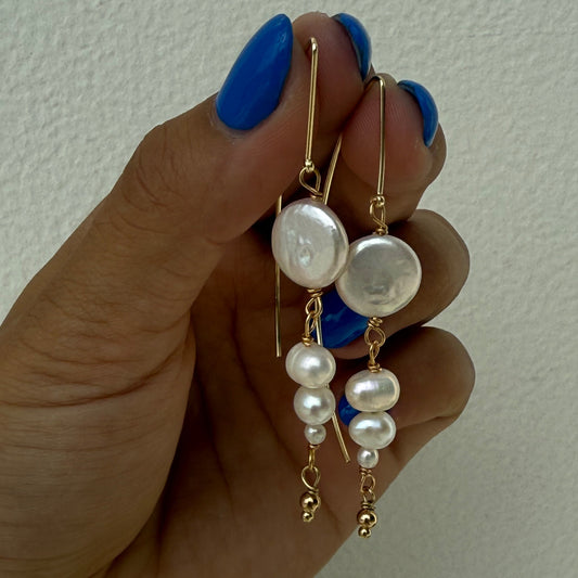Oyster Drop Pearl Earrings