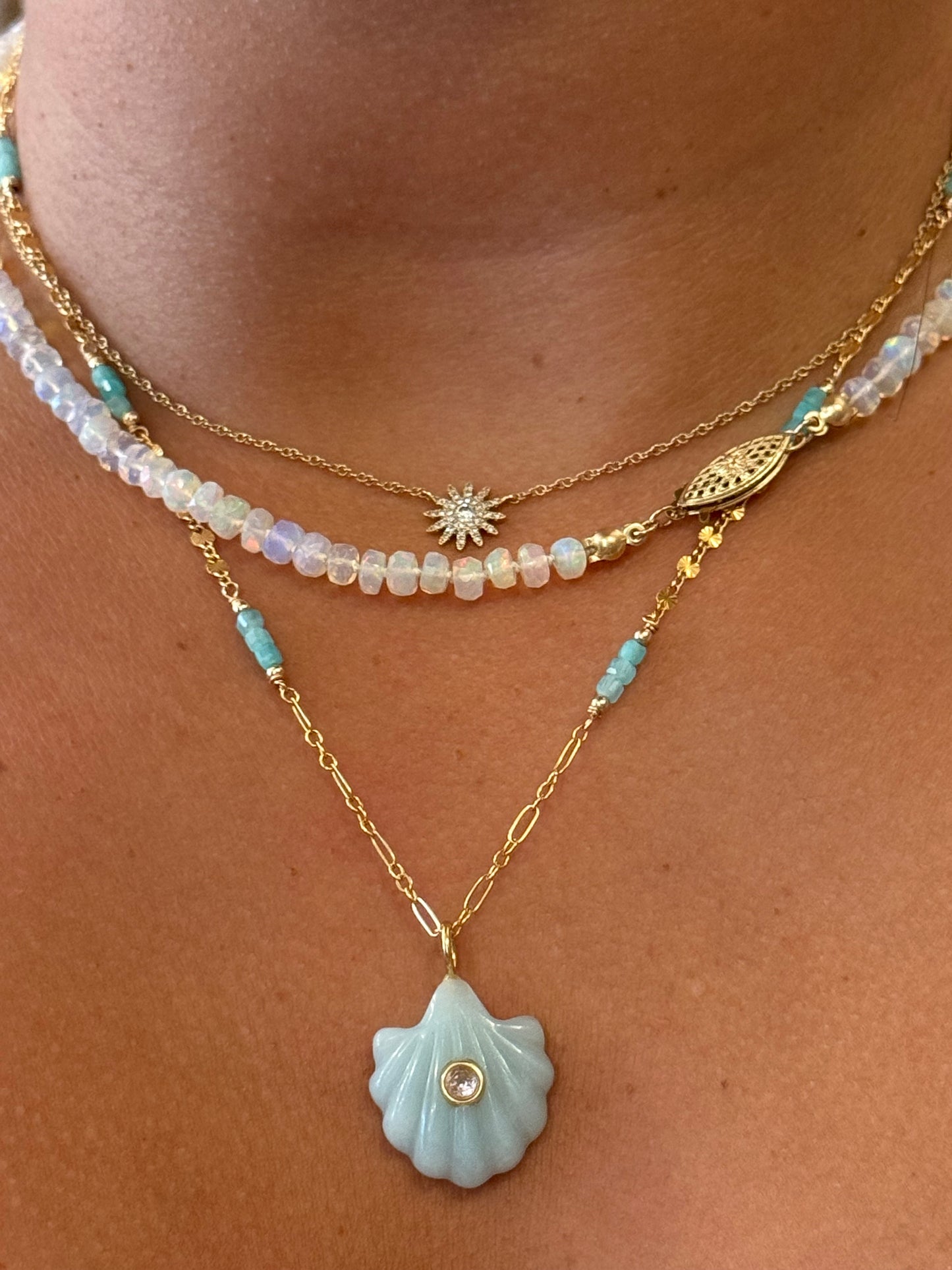 Silk-Knotted Ethiopian Opal Necklace