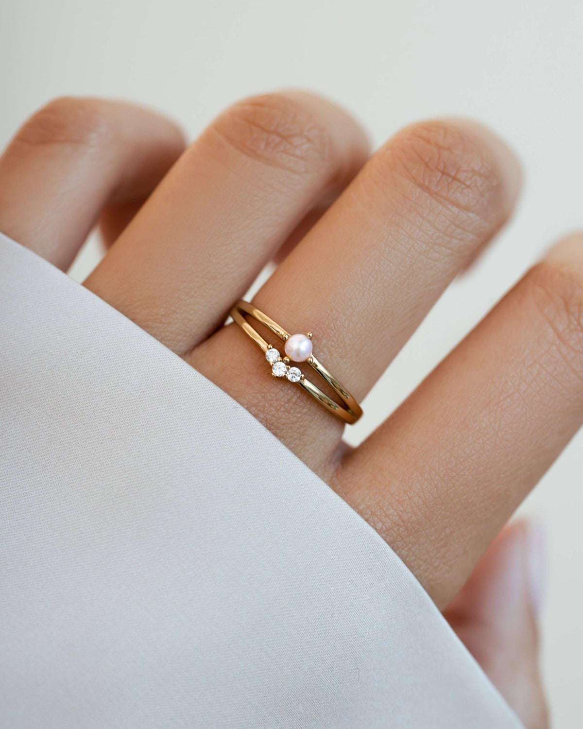 Pearl Ring Set