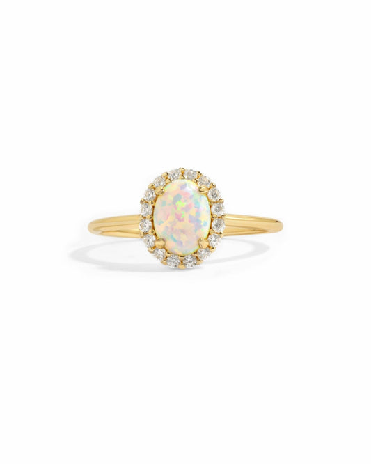 Halo Opal Ring