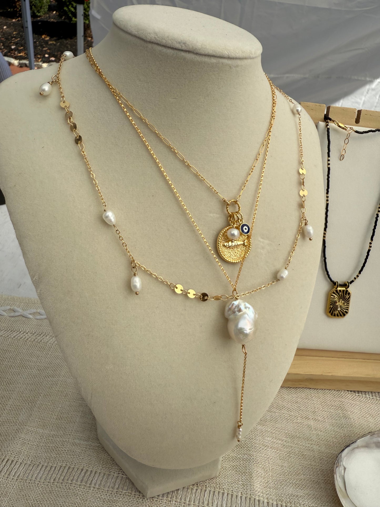 Pearl of Fortune Lariat Necklace