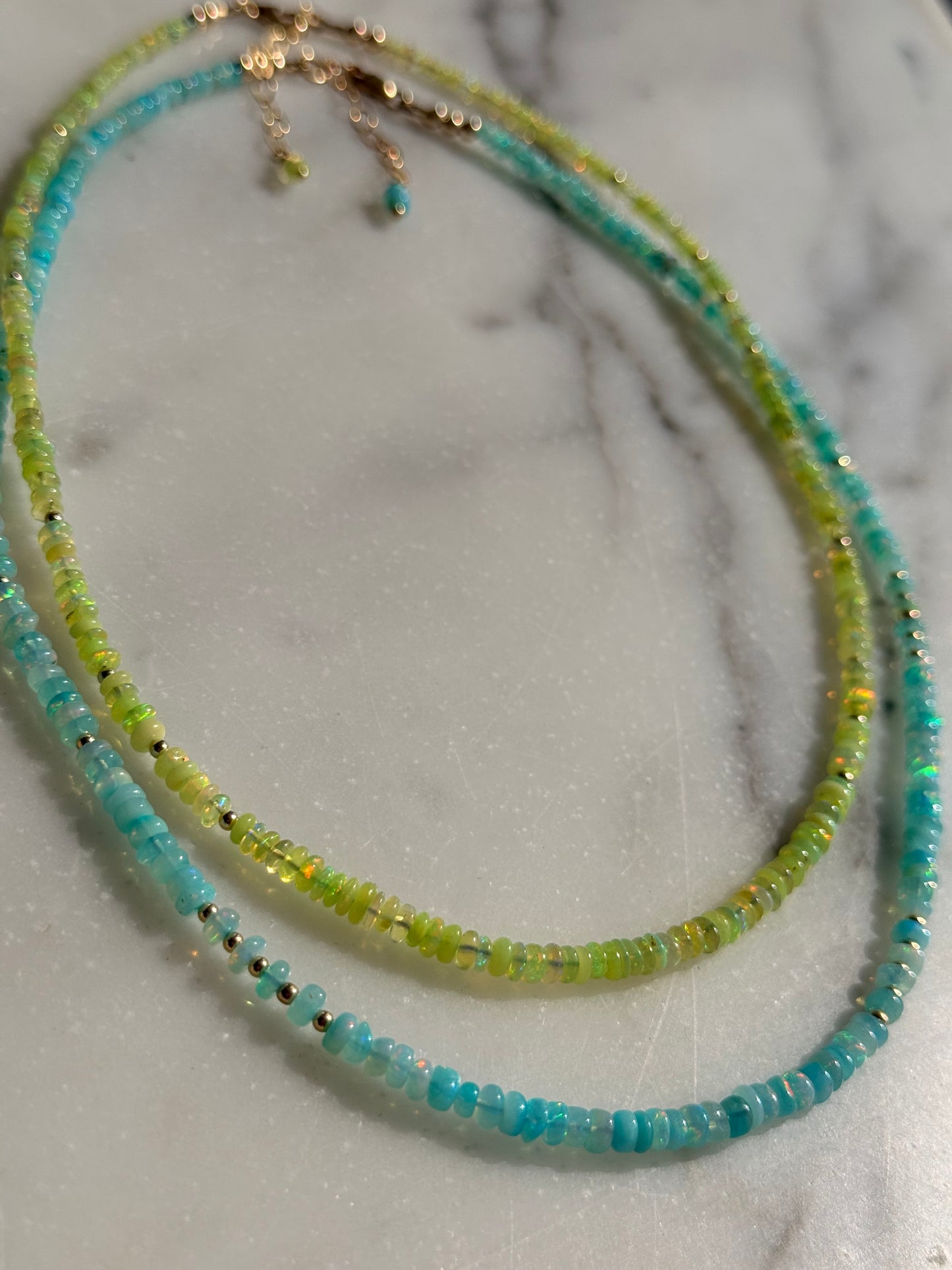 Turquoise Ethiopian Opal Neckalce
