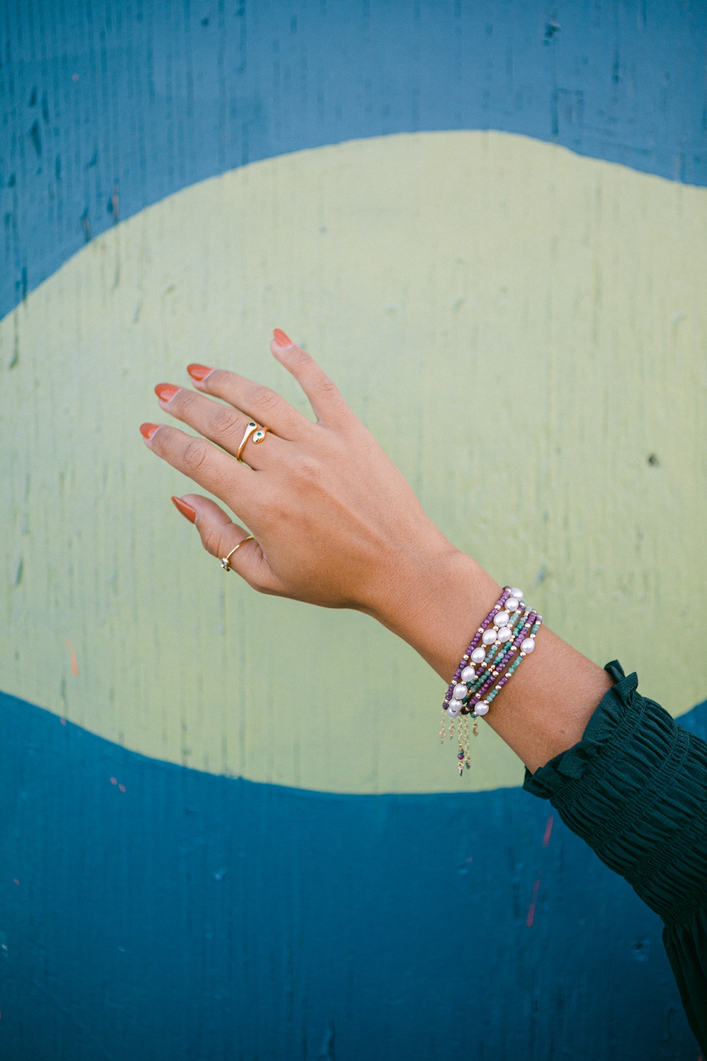 Amethyst Beaded Bracelet