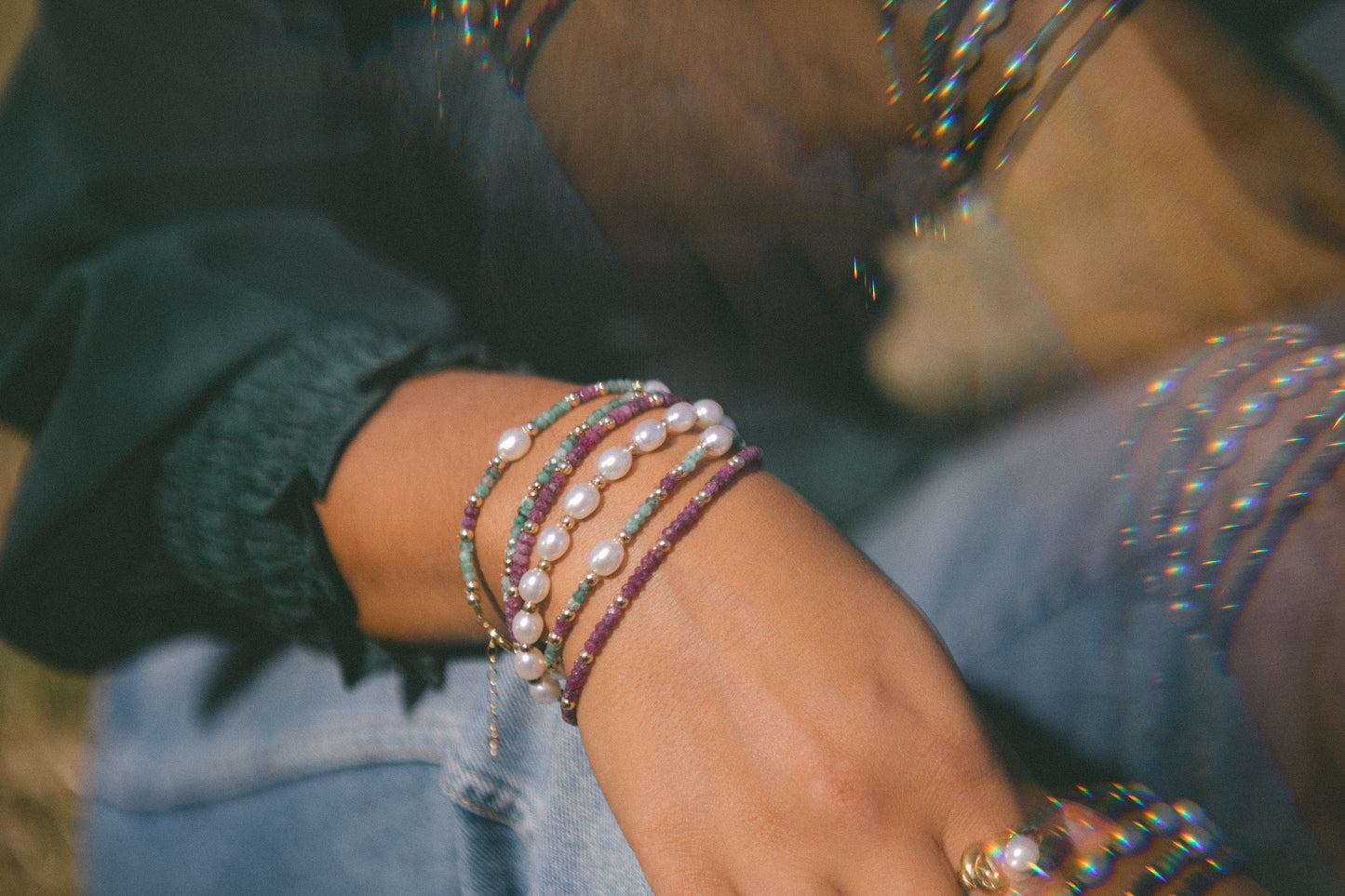 Amethyst Beaded Bracelet