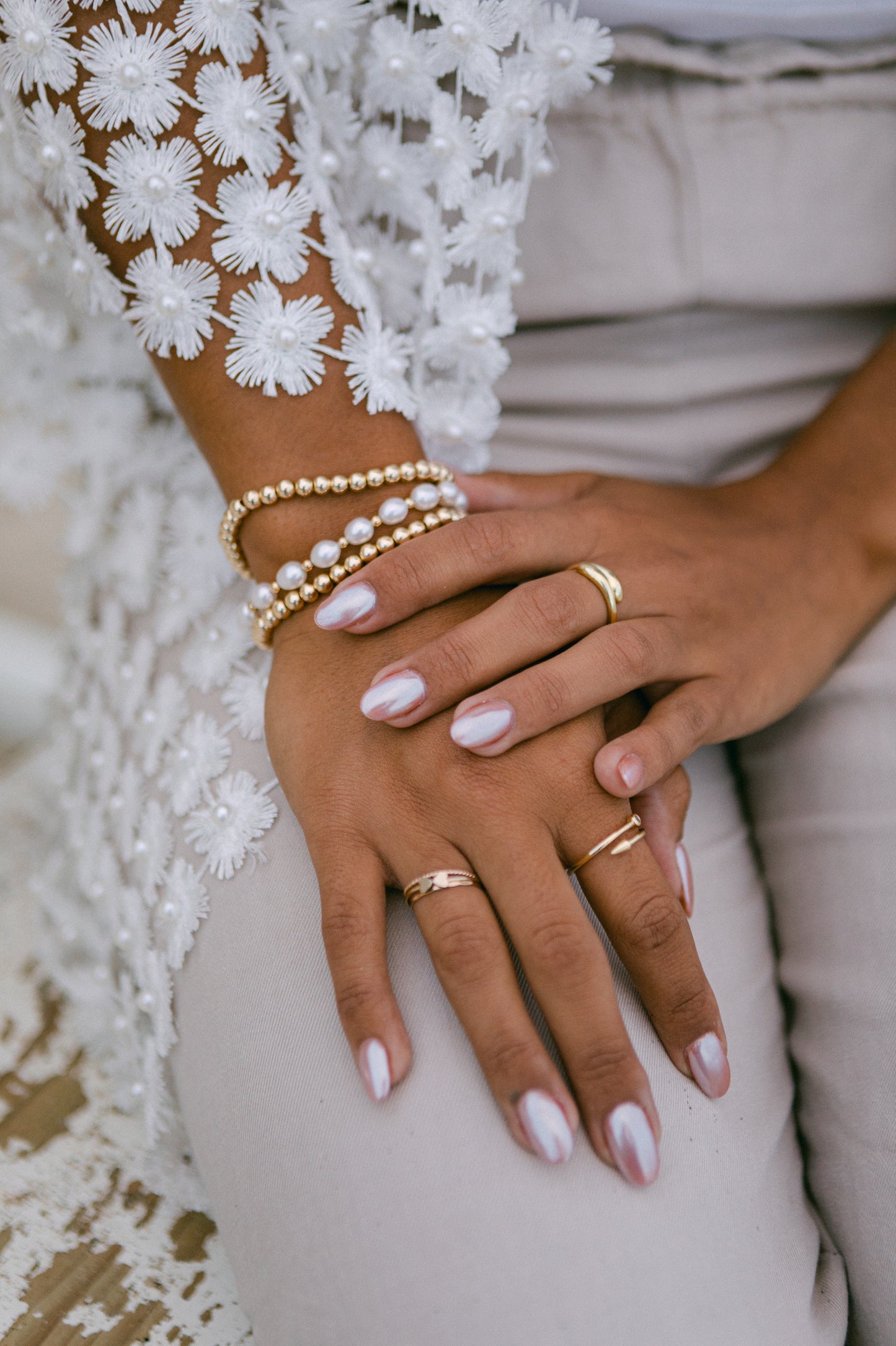 Chunky Gold Beaded Bracelet