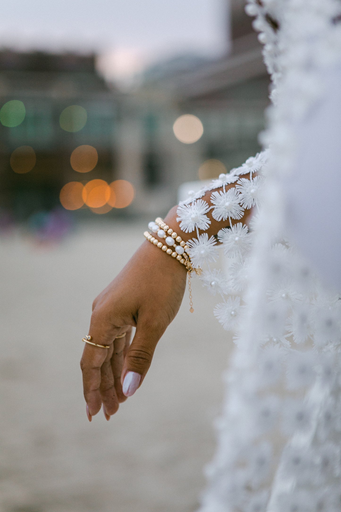 Beaded Pearl Bracelet