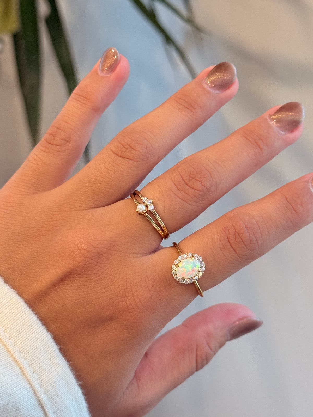 Halo Opal Ring