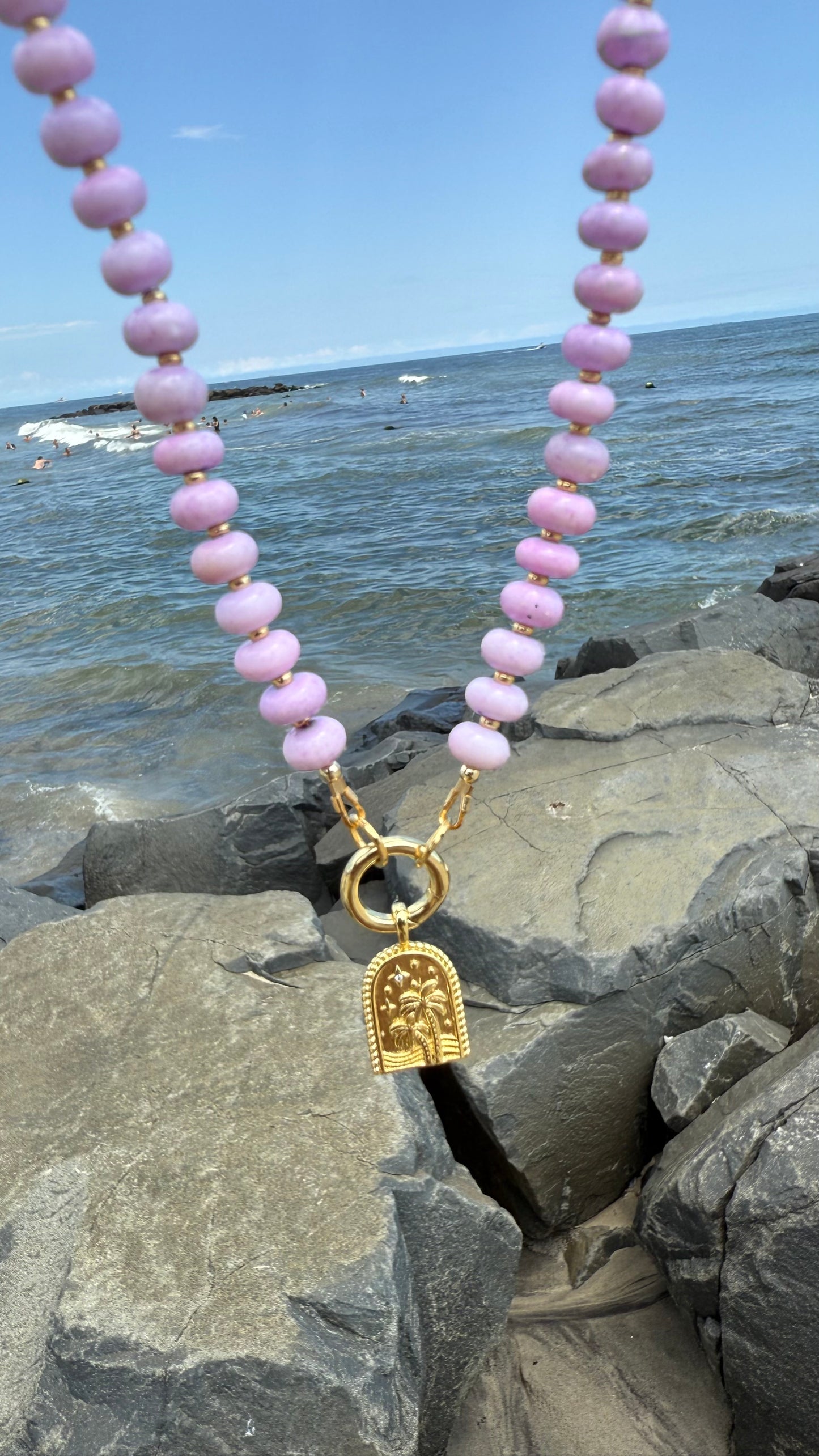 Lavender Sands Beaded Necklace