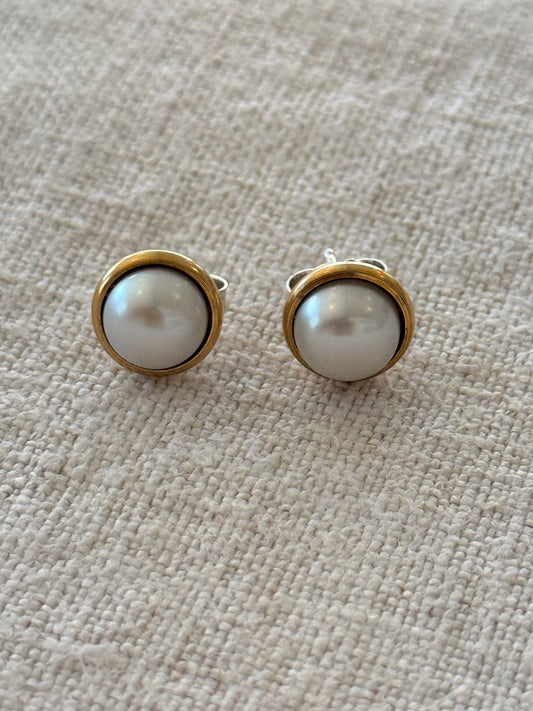 Pearl Stud Earrings
