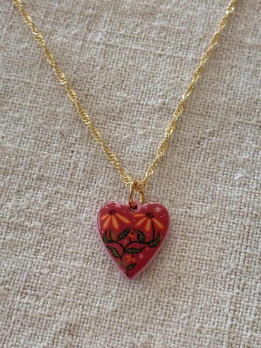 Blooming Heart Necklace