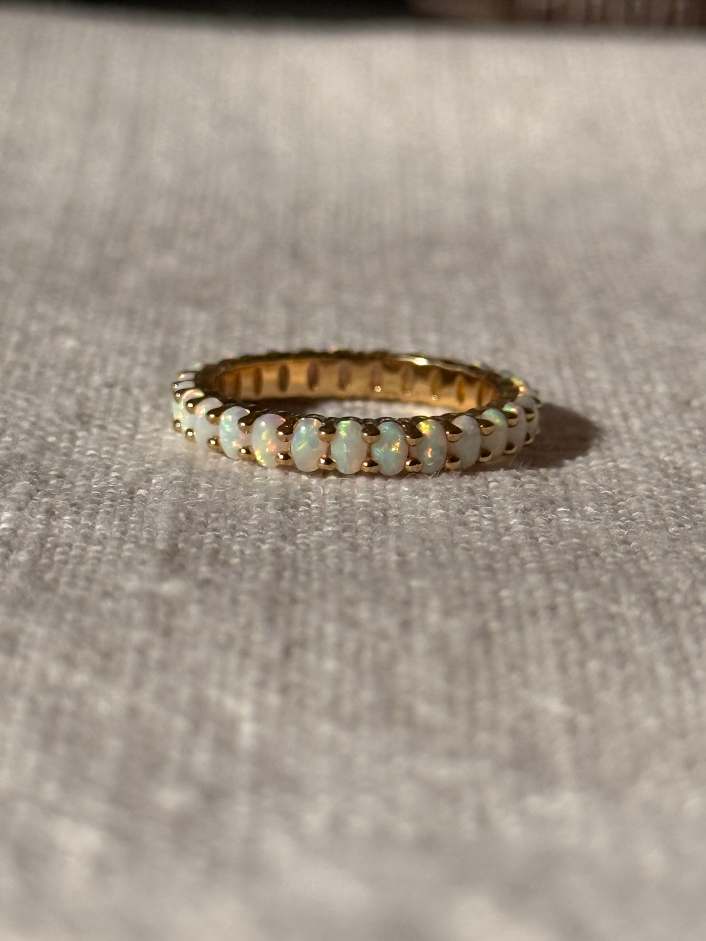 Opal Eternity Ring