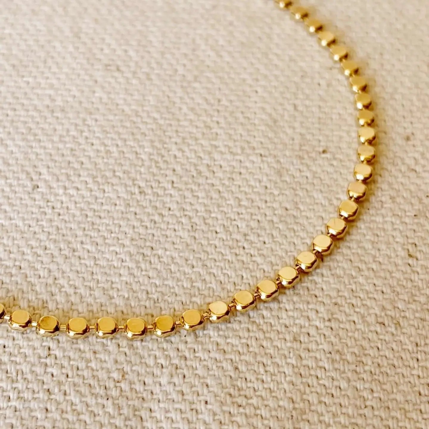 Gold Filled Dot Chain Bracelet